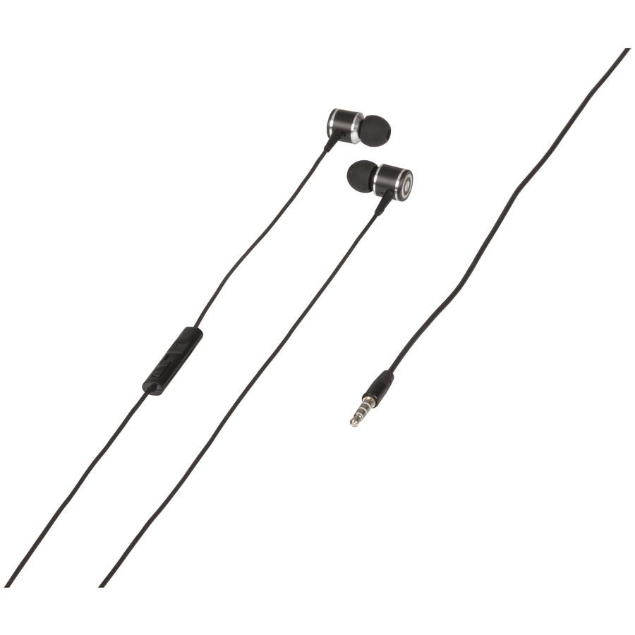 Aluminium Stereo Earphones with Microphone and Volume Control