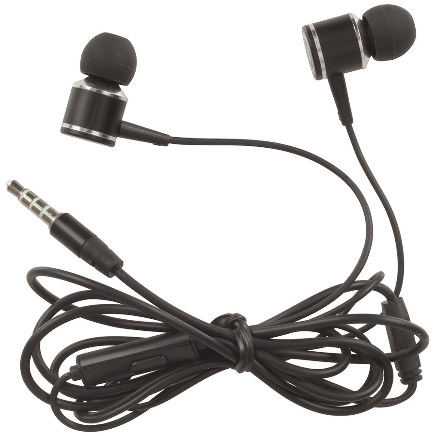 Aluminium Stereo Earphones with Microphone and Volume Control