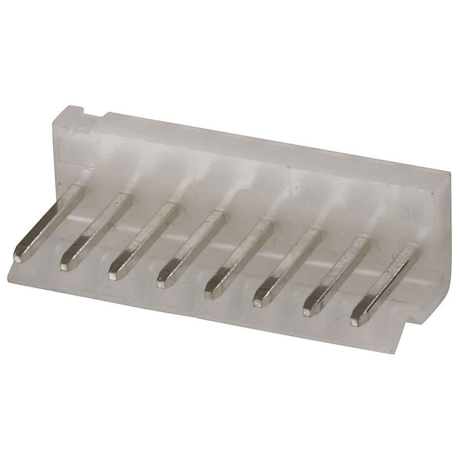 8 Pin 0.156 Straight Locking Header with crimp pins - 3.96 pitch