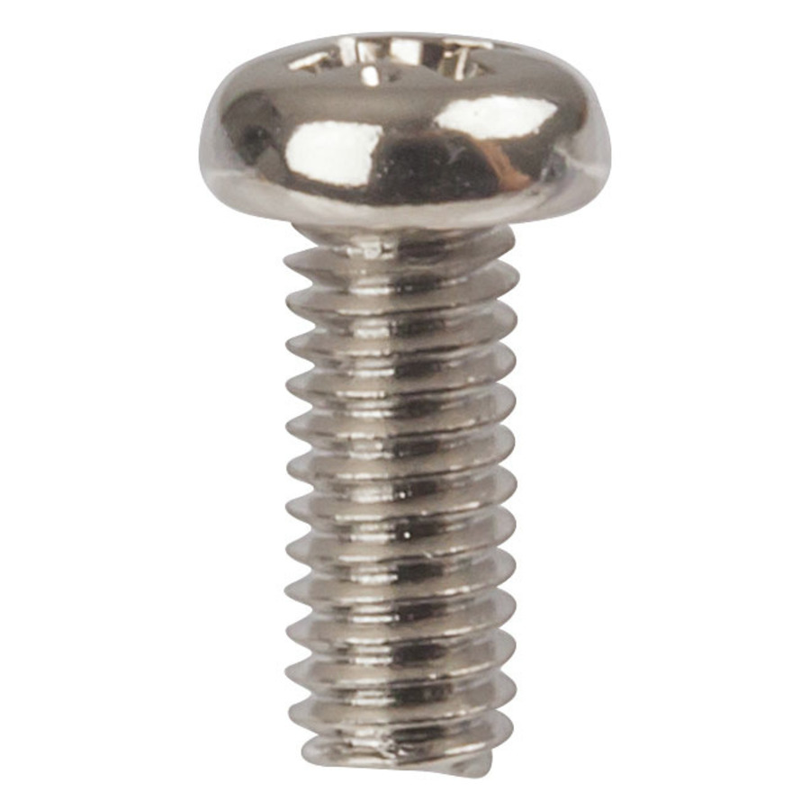 10mm x M4 Round Phillips Head Steel Screws - Pk.25