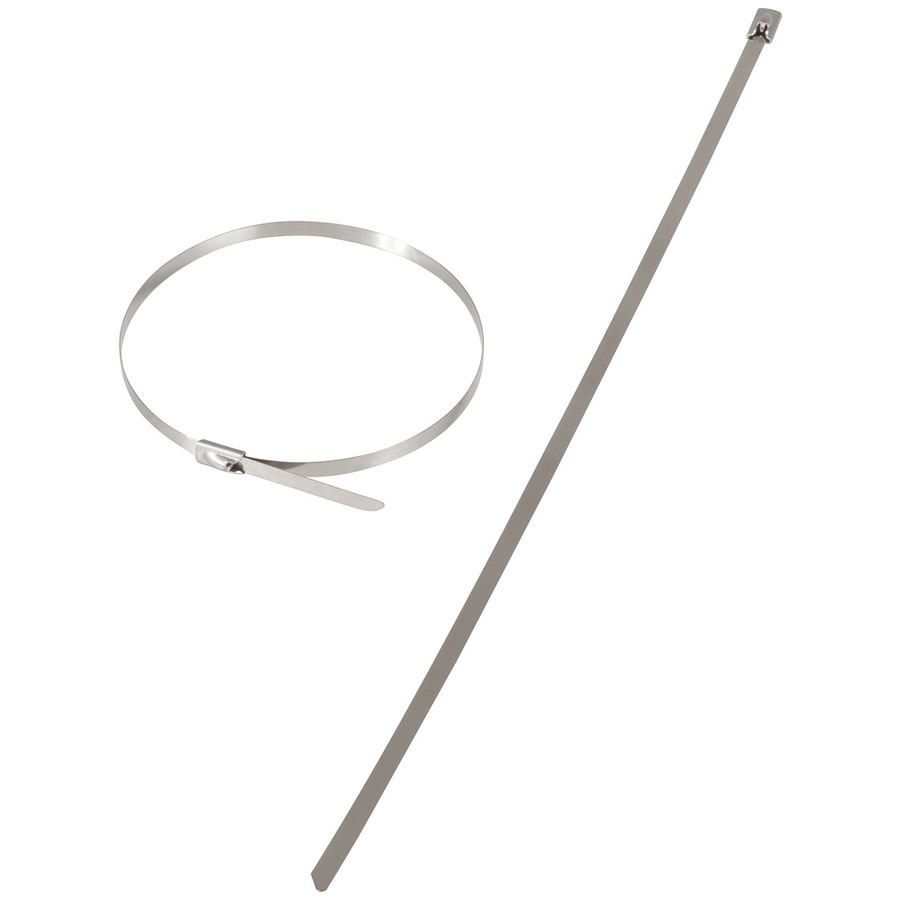 150 x 4.6mm Stainless Steel Cable Ties - 10pk
