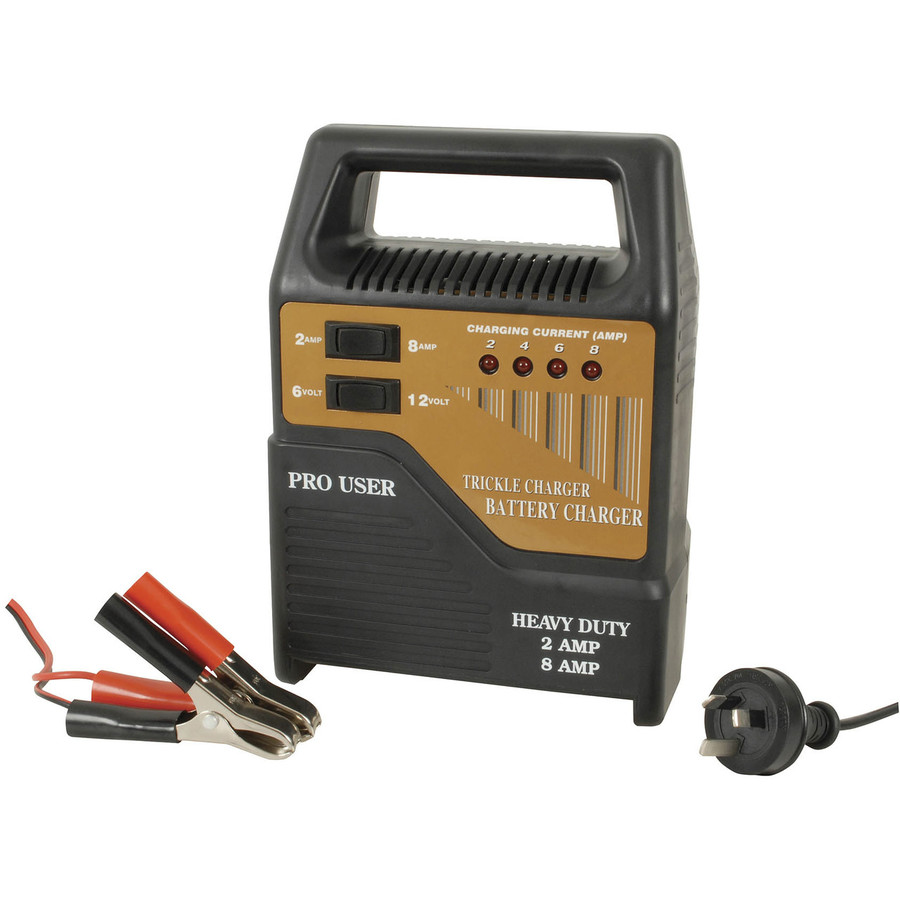 6V & 12V Heavy Duty 8A Car Battery Charger with Trickle Charge