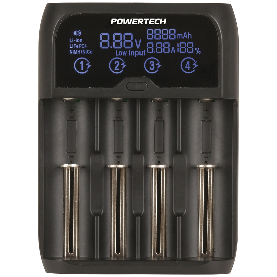 4-Channel Universal Fast Charger with LCD