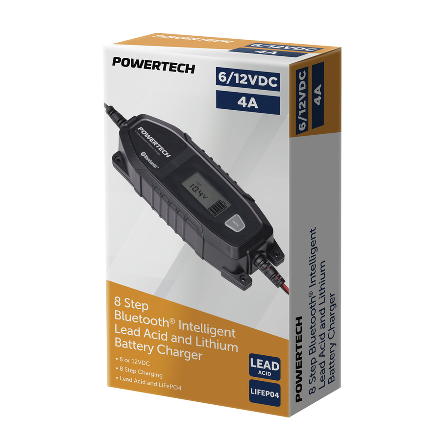 612VDC 4A 8-Step Bluetooth® Intelligent Lead Acid and Lithium Battery Charger