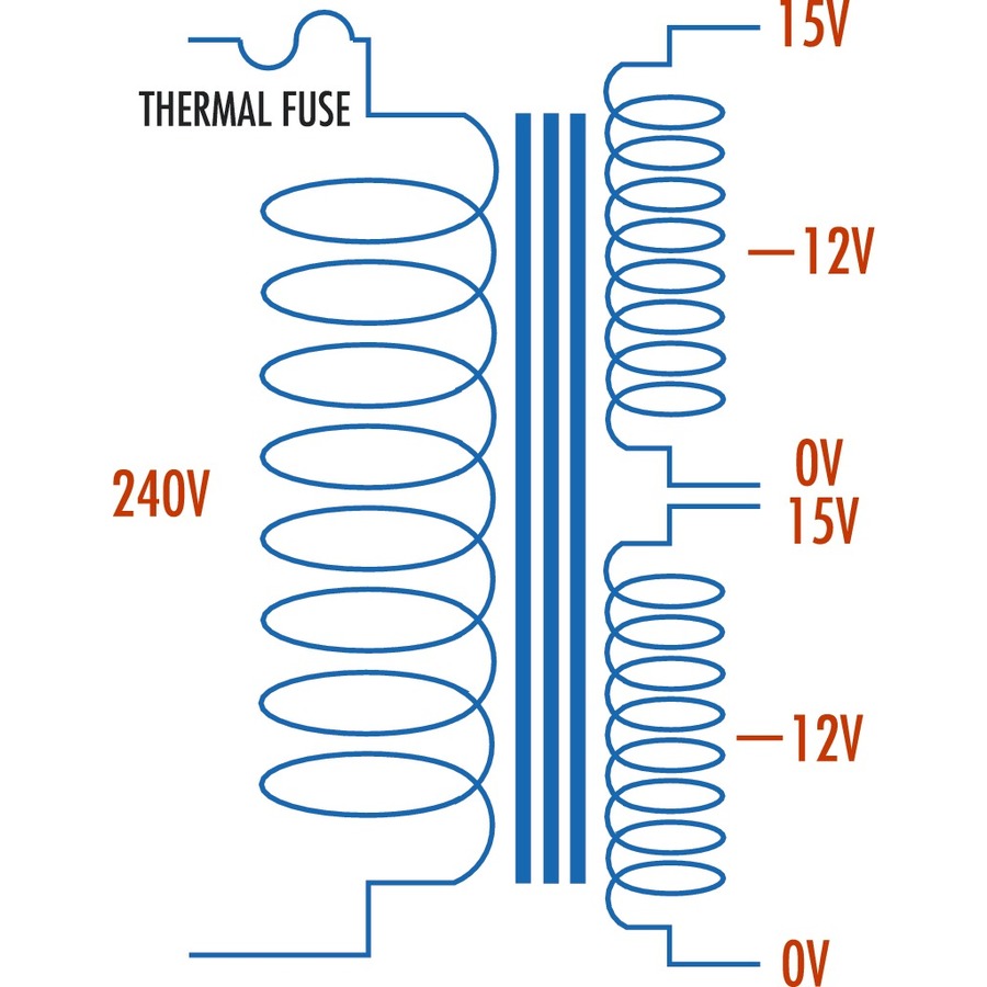 12V - 30V, 100VA, 6A Multi-TappedDual Type 2170 Transformer