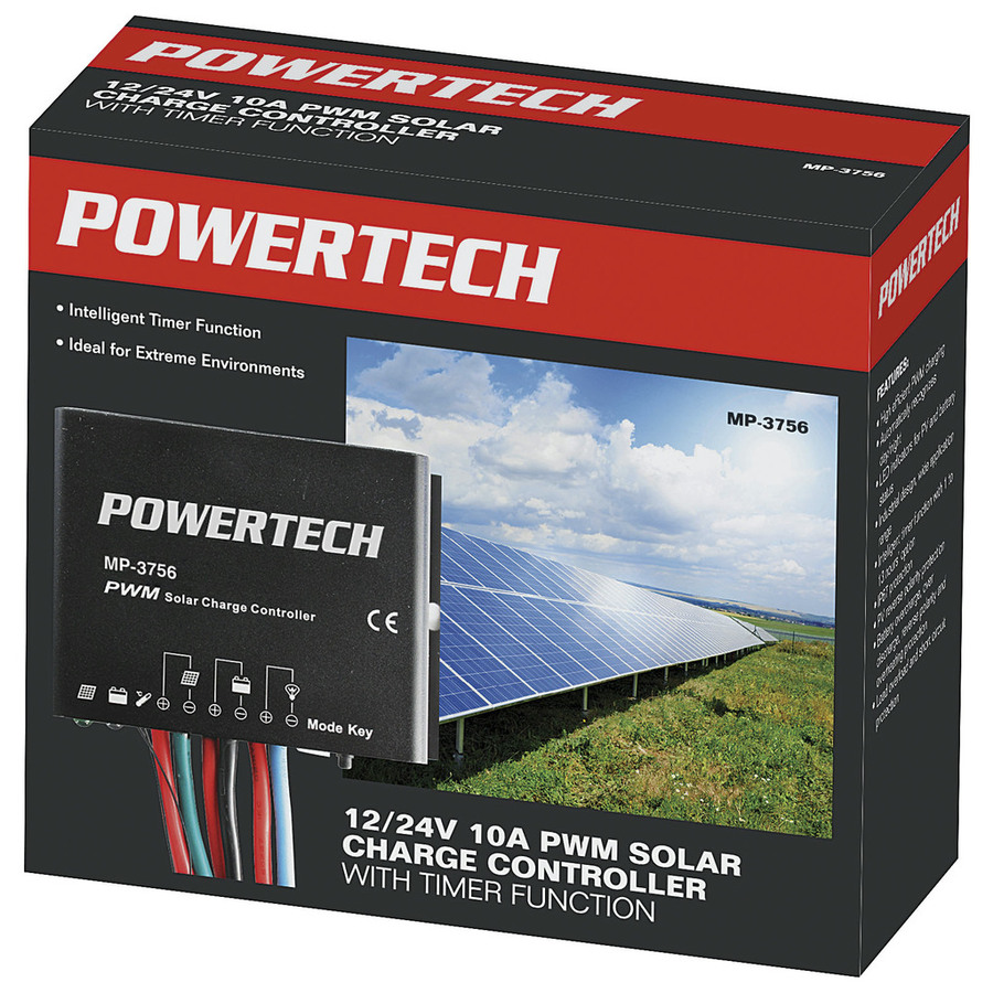 1224V 10A PWM Solar Charge Controller with Timer Function IP67