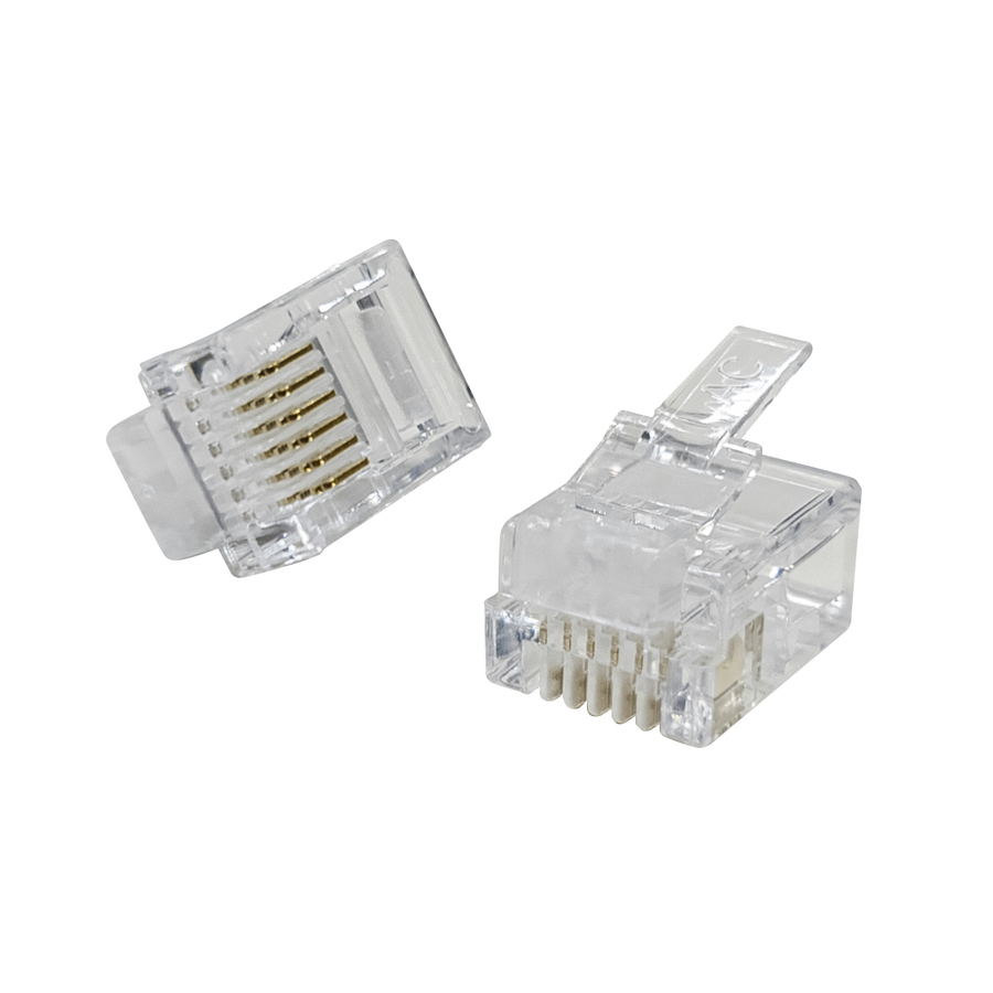 RJ12 Telephone plugs for Stranded Cable - Pk.5