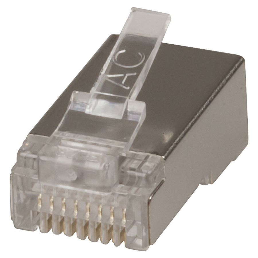 8P8C Screened RJ45 Plug to Suit Stranded cable - 10Pk