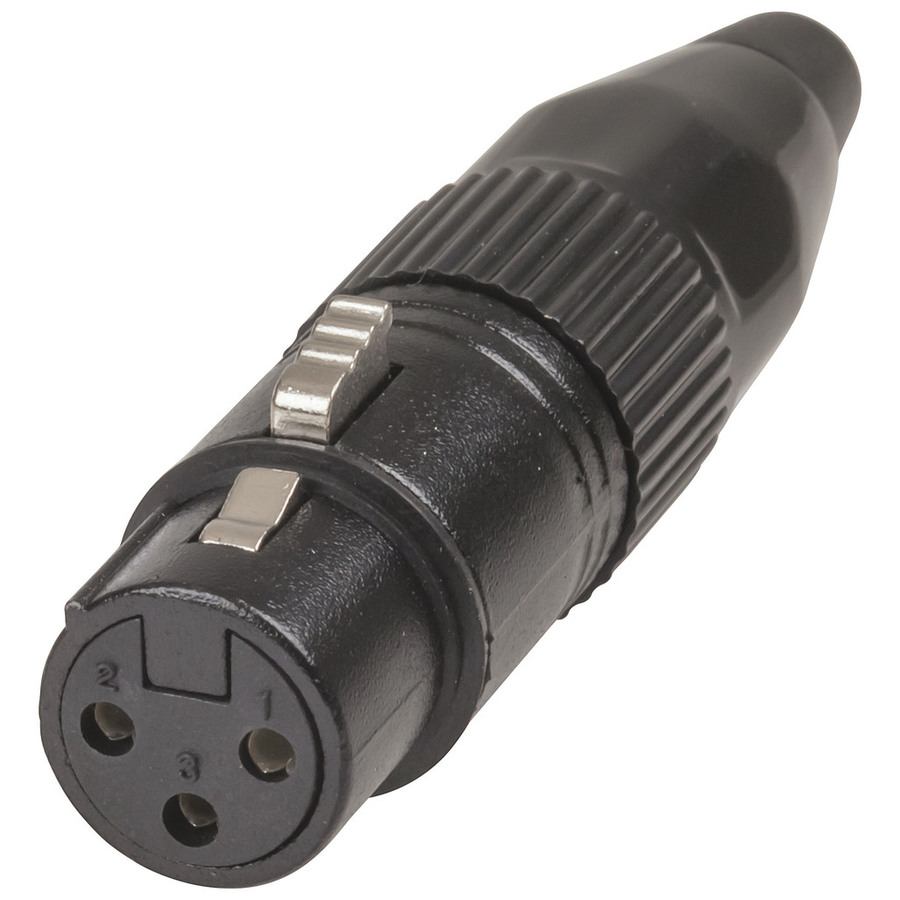 3 Pin Line Female Cannon Type Connector 