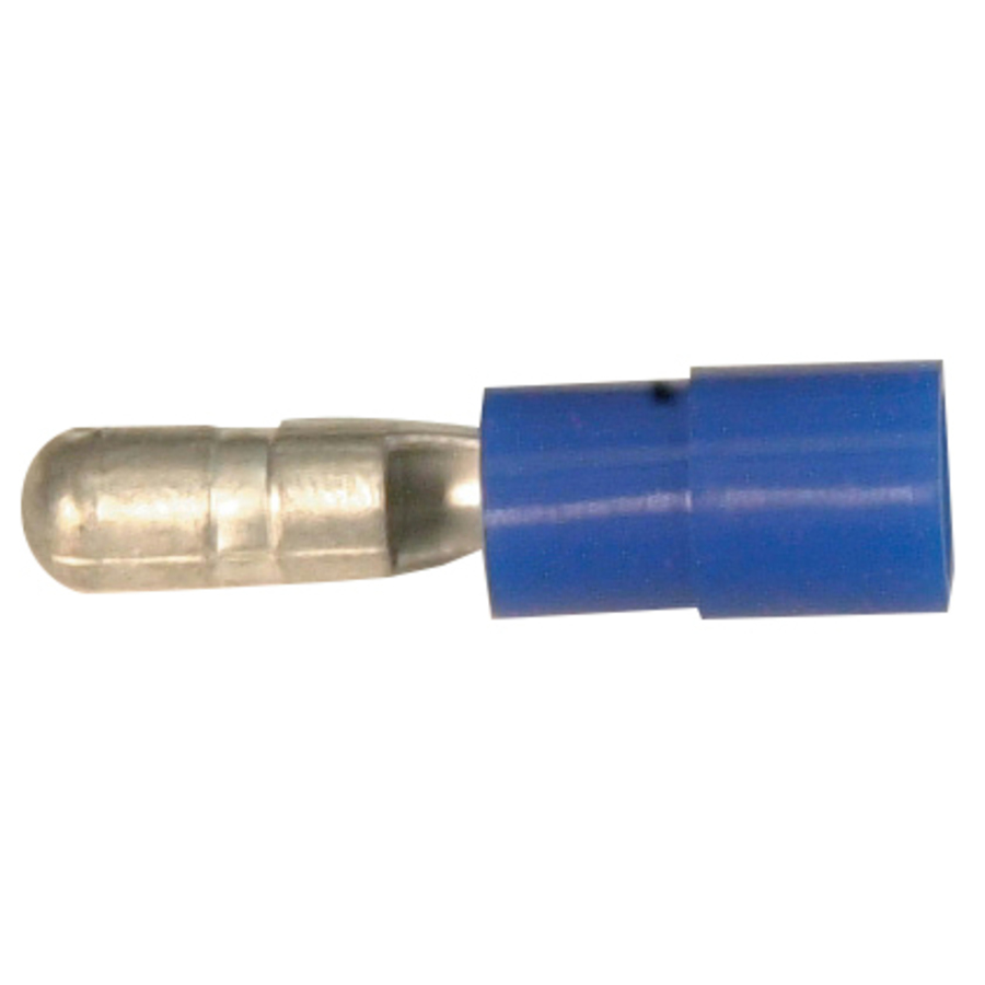 4mm Blue Male Bullet Style Crimp Terminal - Pk.100
