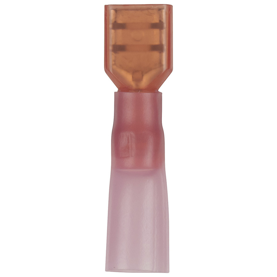 Fully Insulated Female Spade - Red - Pkt 8 - Self Sealing Quick Connectors