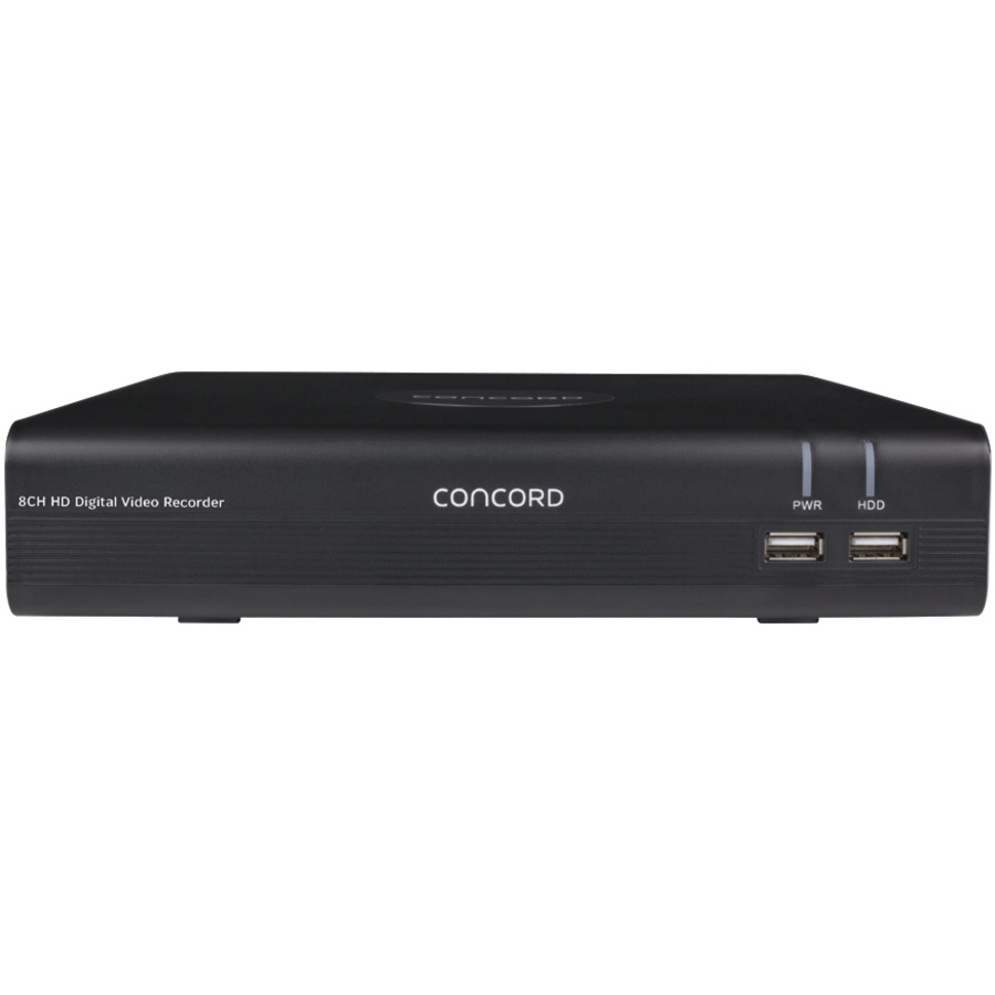 Concord 8 Channel AHD DVR Package - 4x1080p PIR Cameras v2