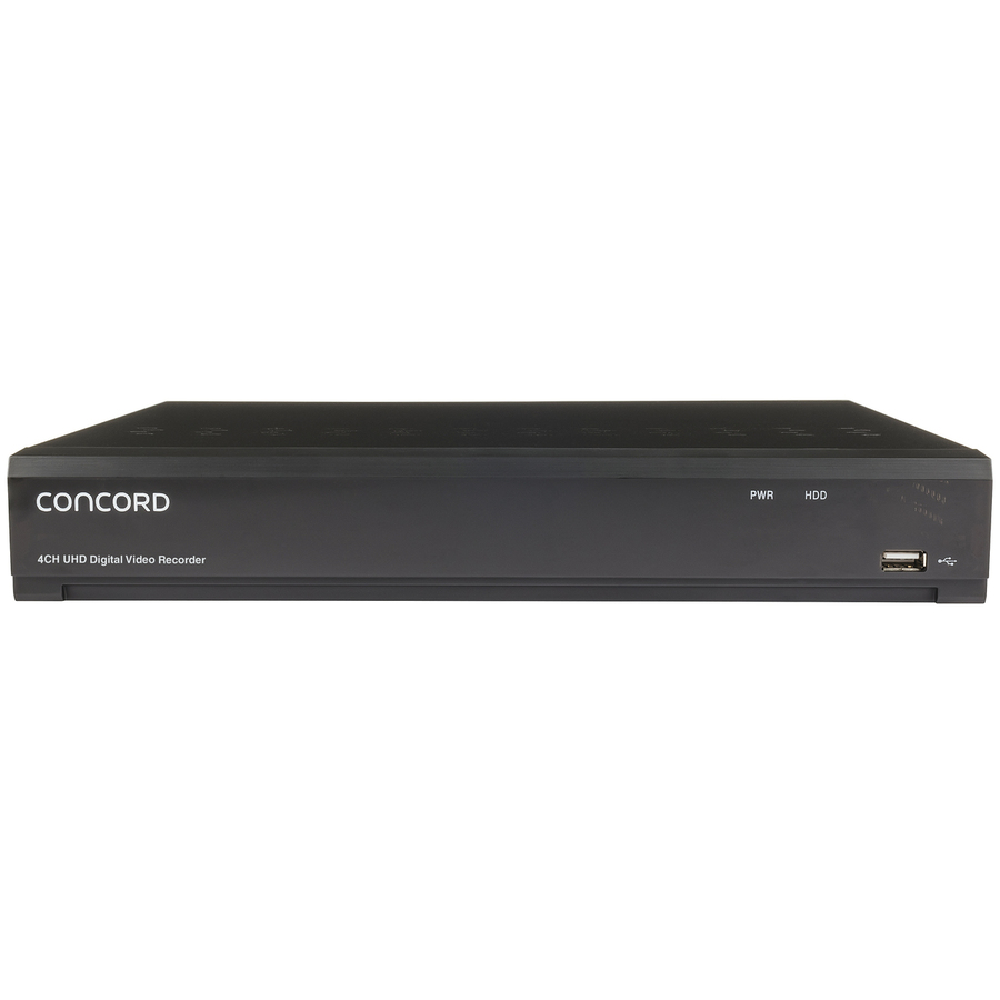 Concord 4 Channel 4K DVR Package - 4x4K PIR Cameras