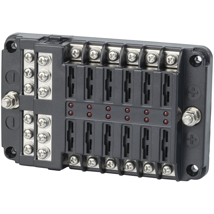 12 Way Fuse Block with Bus Bar