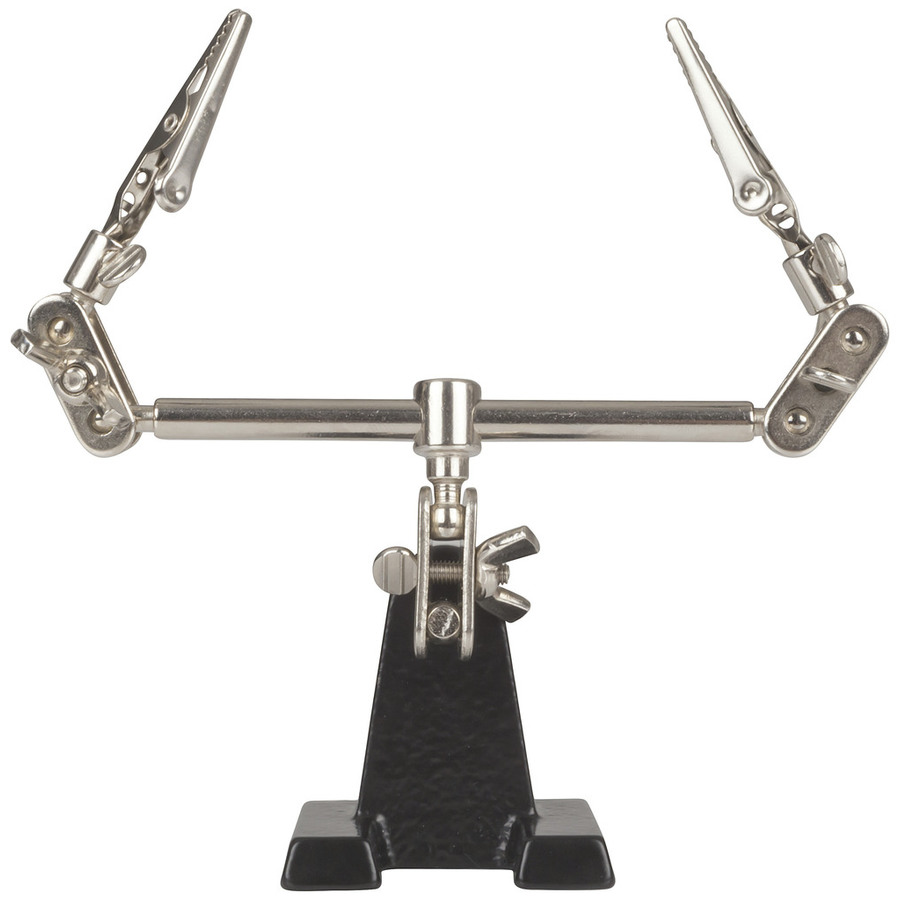 Third Hand PCB Holder Tool with 2 Clips and Heavy Base