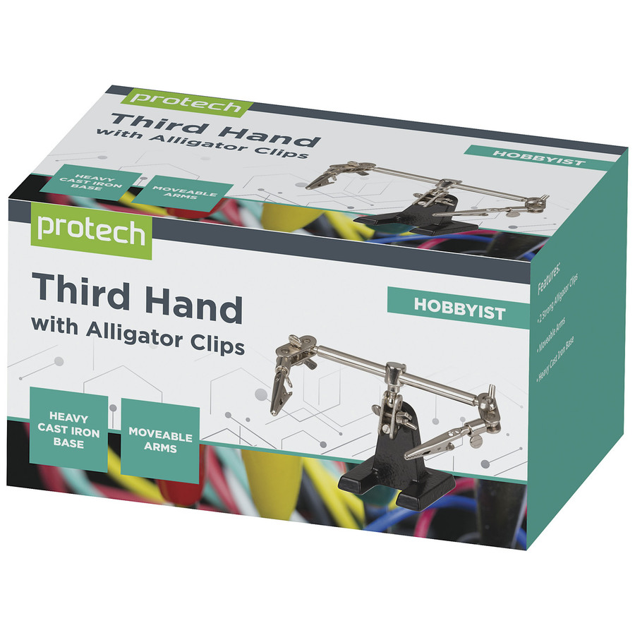 Third Hand PCB Holder Tool with 2 Clips and Heavy Base