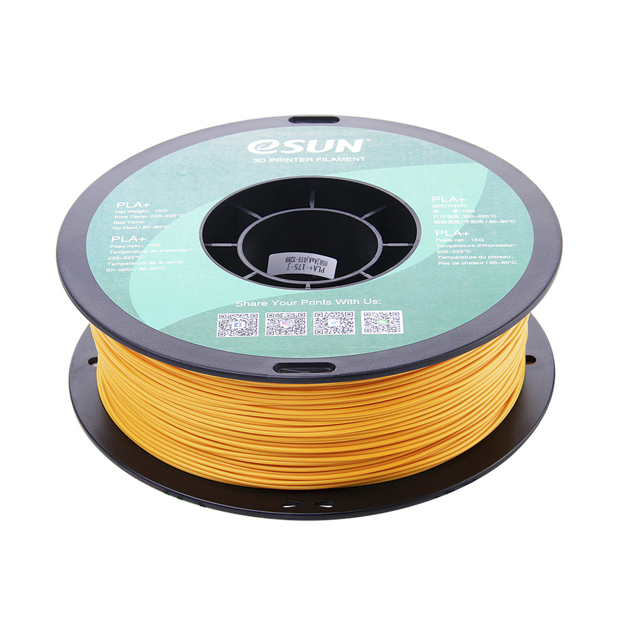 1.75mm Gold eSUN PLA+ Filament 1kg Roll