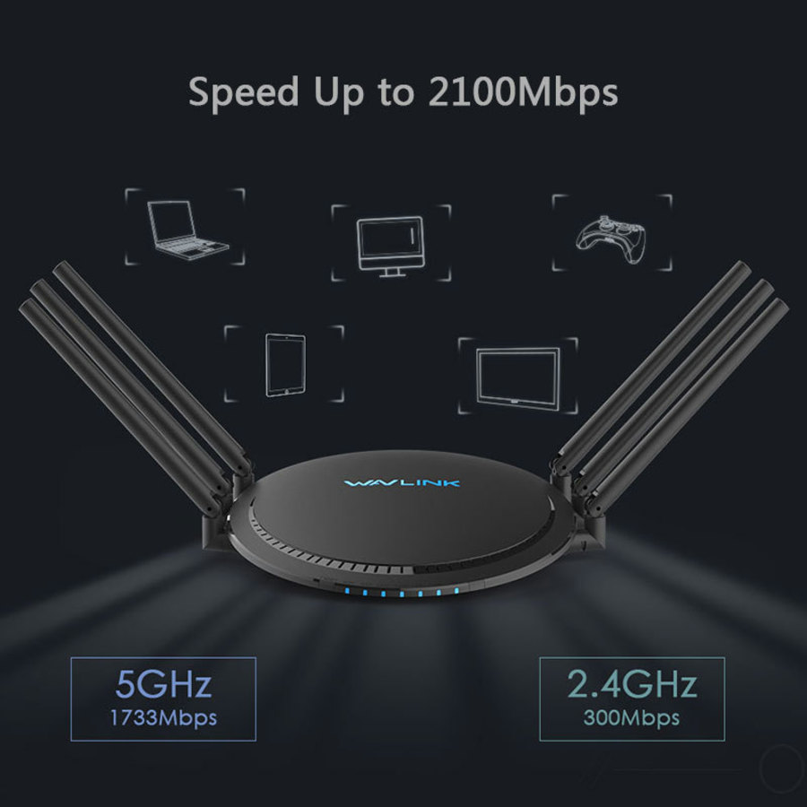 AC2100 Dual-Band Smart Wi-Fi Router with Touchlink and Giga LAN