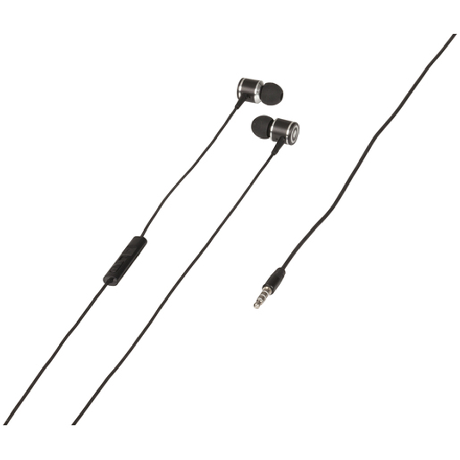 Aluminium Stereo Earphones with Microphone and Volume Control 
