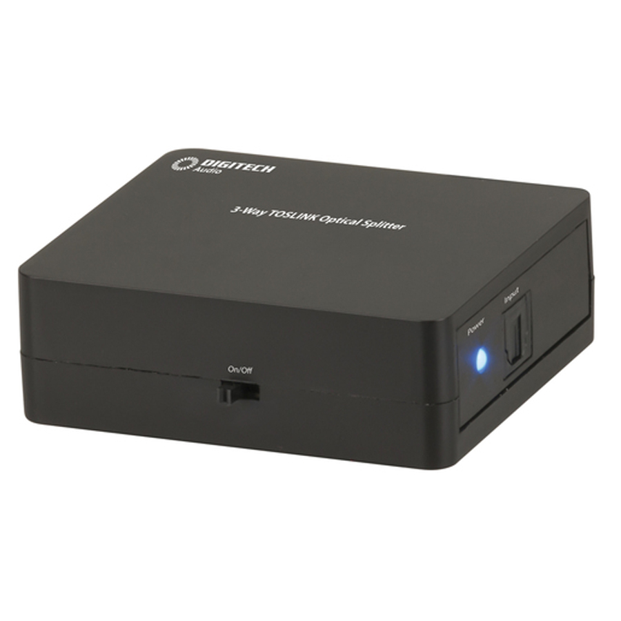 3-Way Optical TOSLINK Splitter 