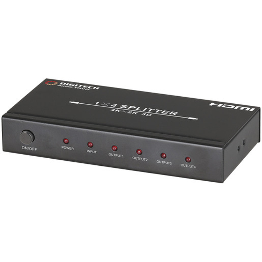 4 WAY HDMI SPLITTER WITH 4K SUPPORT