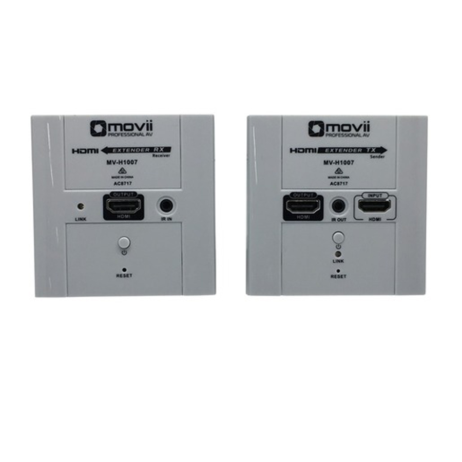 Movii HDMI Extender - Cat 6 Wall Plate 