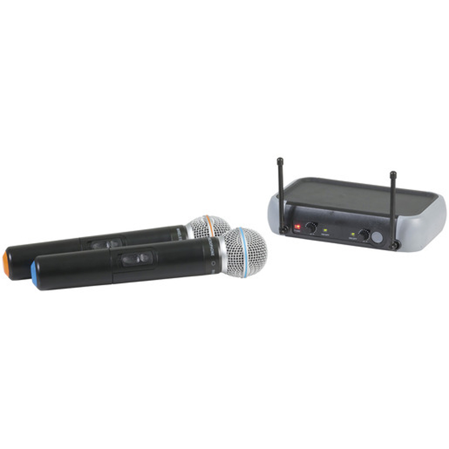 Dual Wireless UHF Microphone System