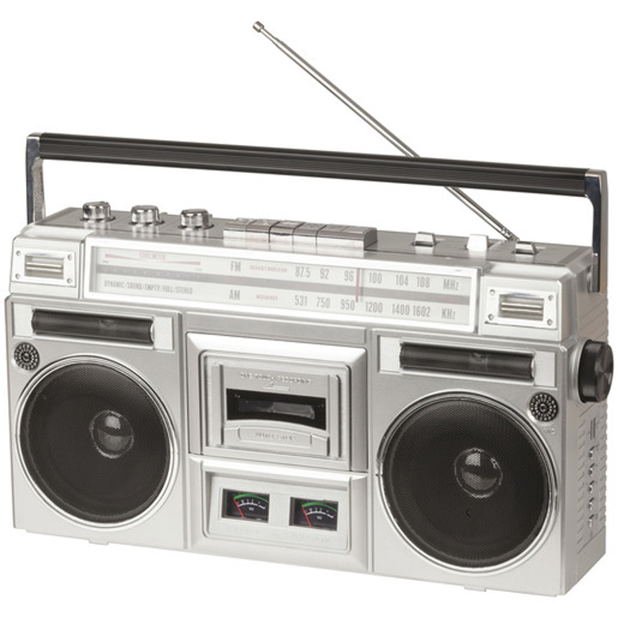 Ghetto Blaster with Bluetooth&amp;reg;, Cassette Player and Radio 