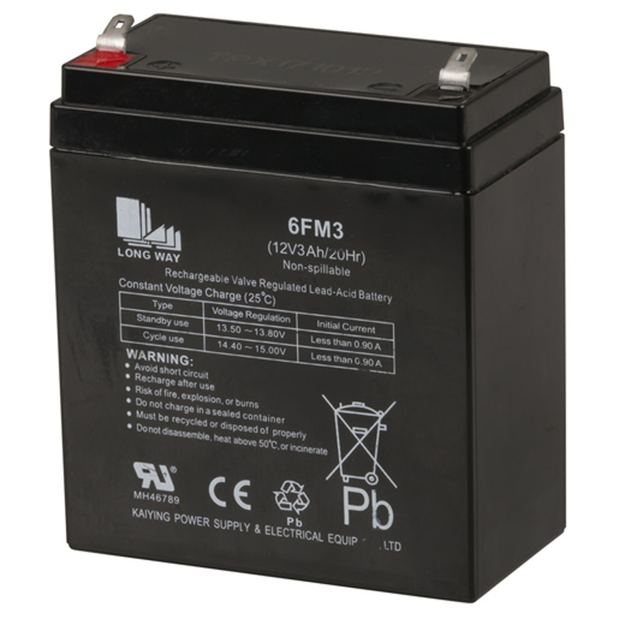 Spare 12V 3Ah SLA Battery to suit AM4095  CS2497 