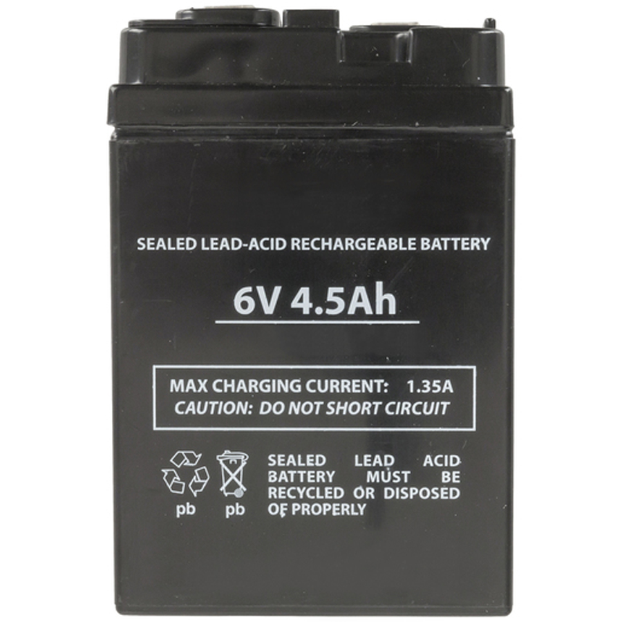 6V 4.5Ah SLA Battery to suit Rechargeable Fans 