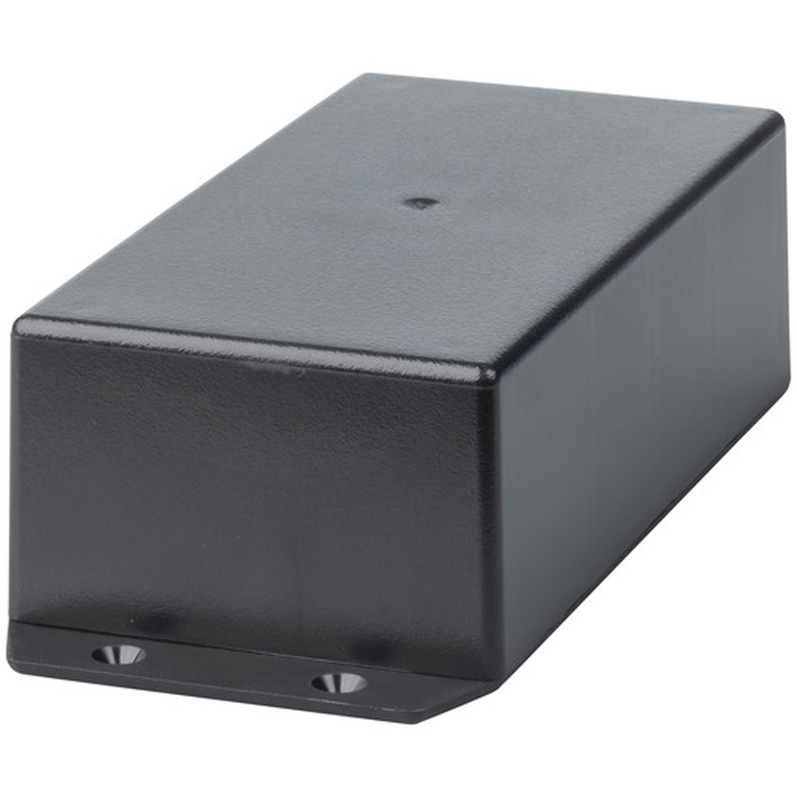 Jiffy Box - Black with mounting flange - 130X68X44 - UB3 