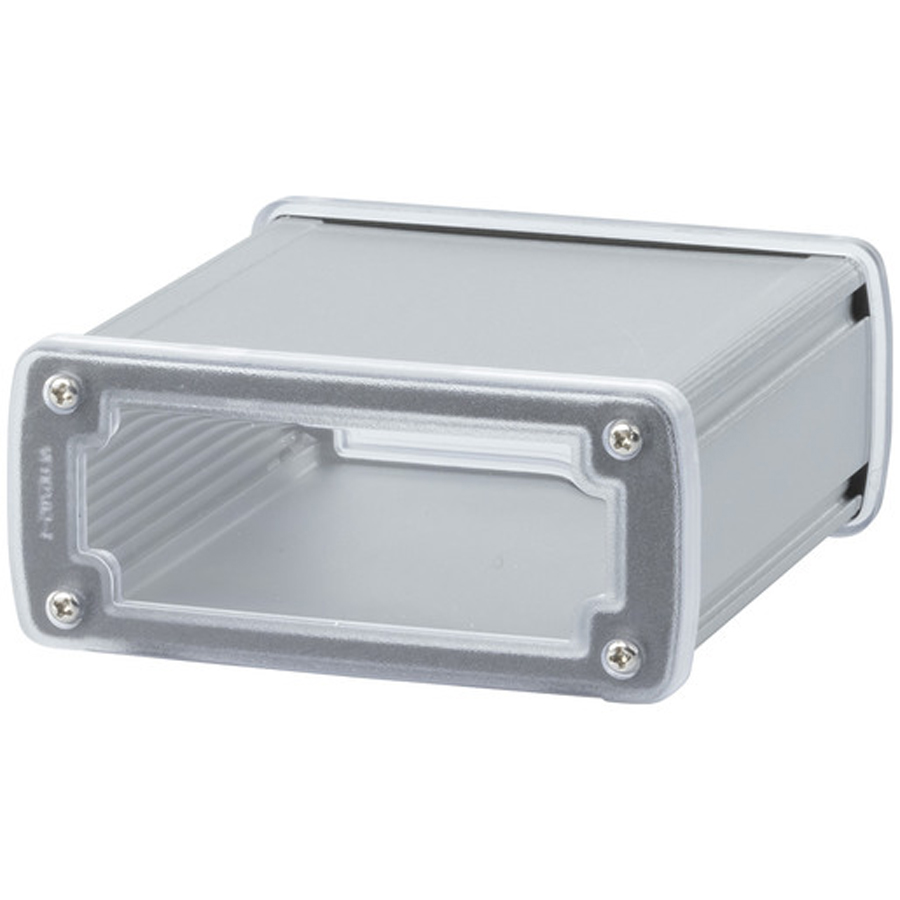  Aluminium Enclosure with Clear Ends 