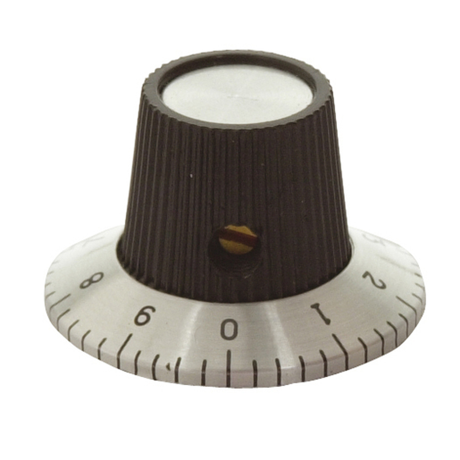 29mm Numbered Knob - Skirt with Number 0 - 9 