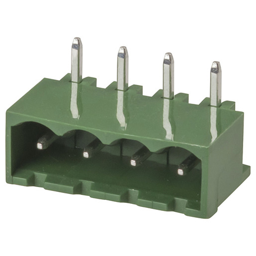 4 Pole PC Mount Pluggable Header - 5.08mm - Horizontal 