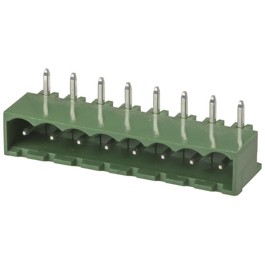 8 Pole PC Mount Pluggable Header - 5.08mm - Horizontal 