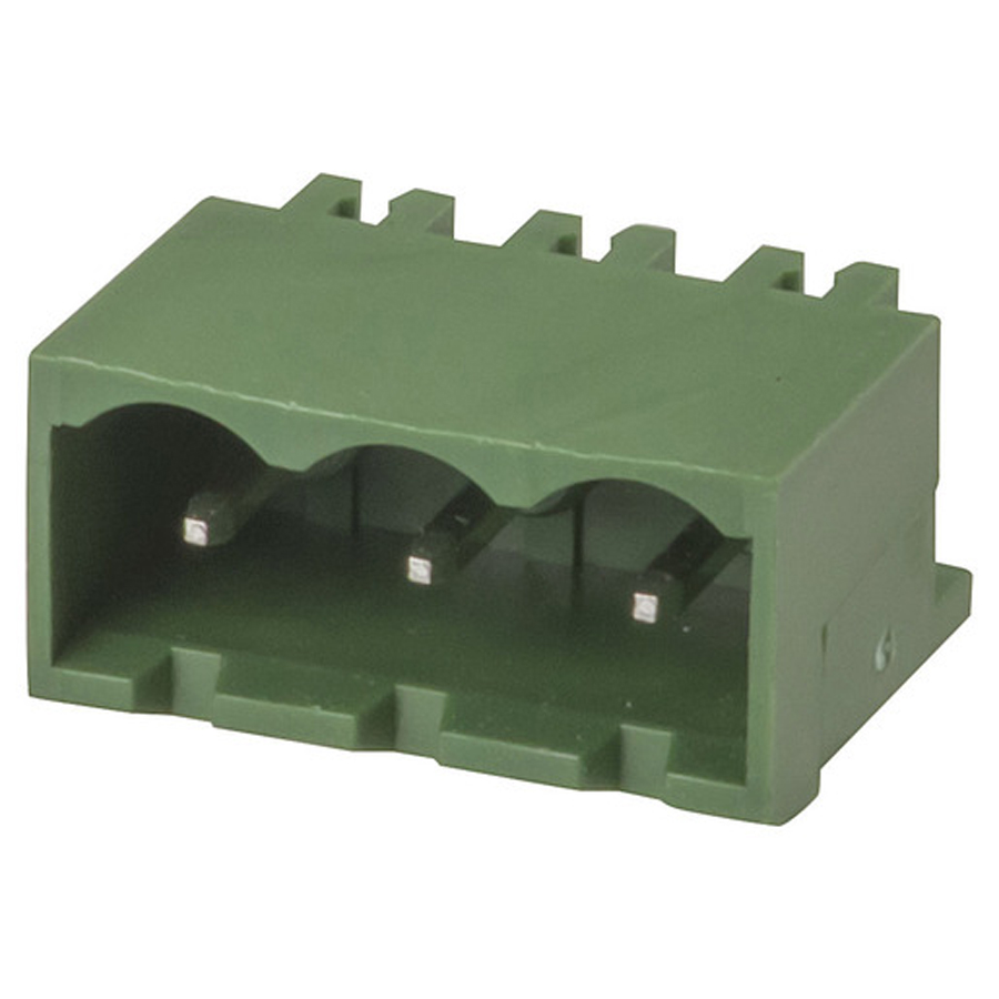3 Pole PC Mount Pluggable Header - 5.08mm - Vertical 