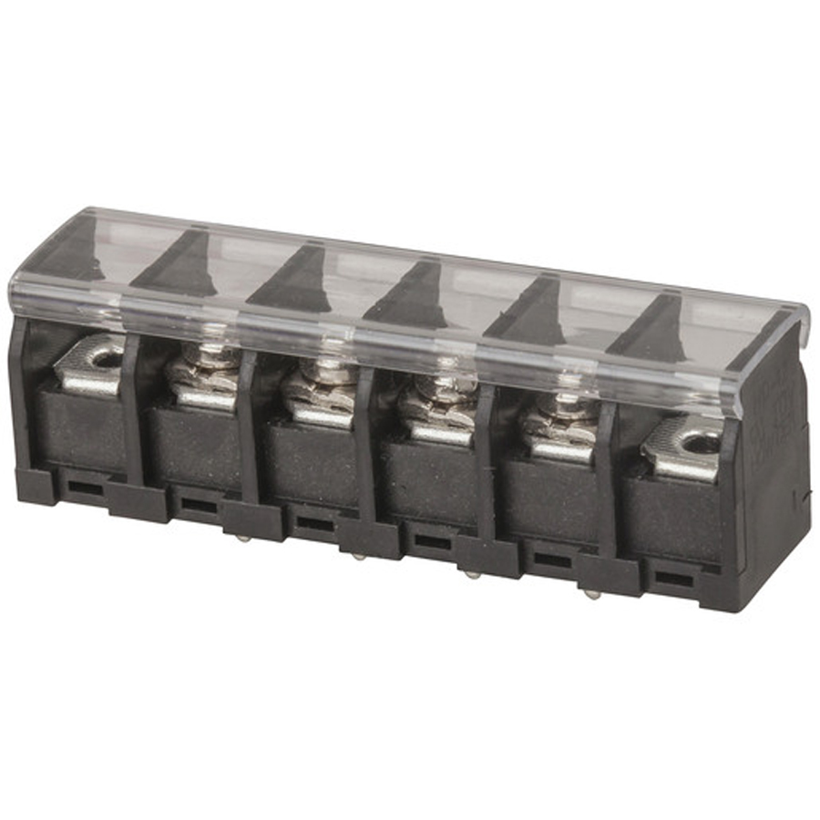 TERMINAL BARRIER PCB, TRANSPARENT COVER 4WAY 