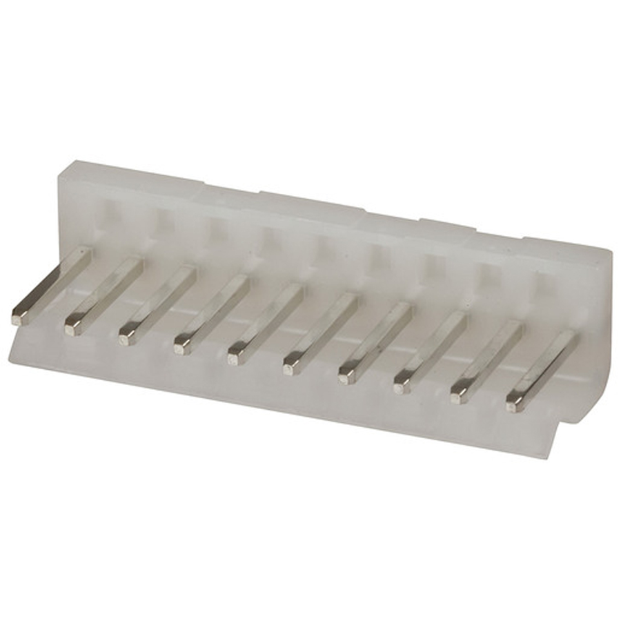 10 Pin 0.156 Straight Locking Header with crimp pins - 3.96 pitch 