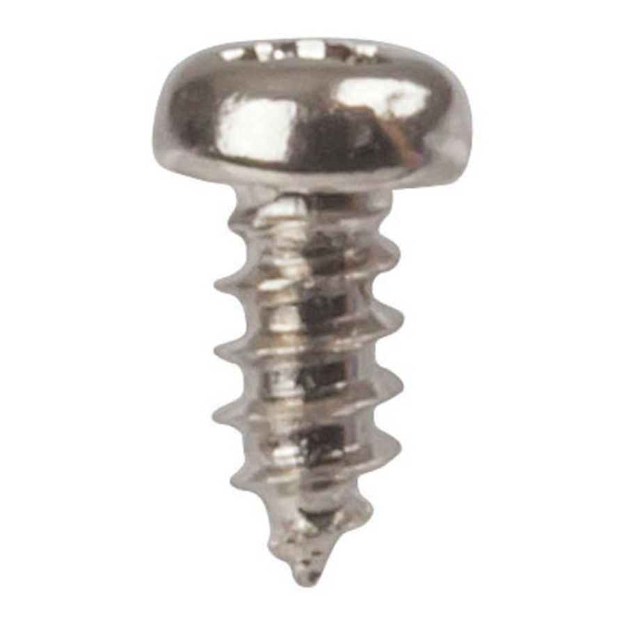No.4 x 6mm Steel Self Tapping Screws - Pk.25 