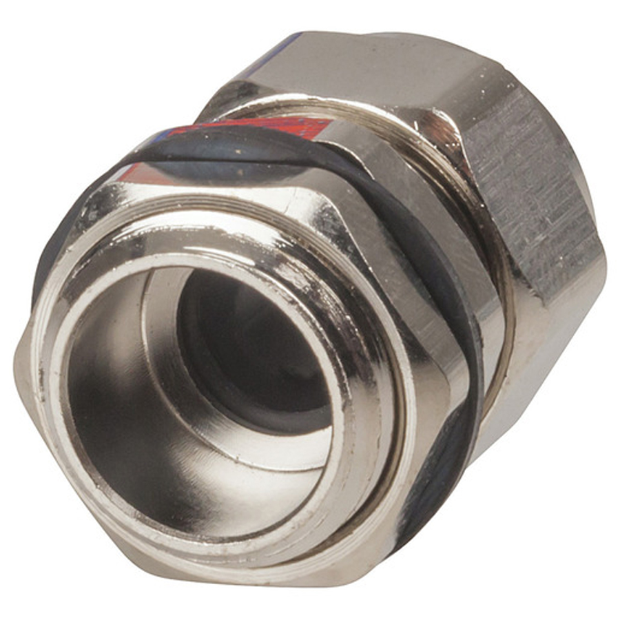IP68 Nickel Plated Copper Cable Glands 4 to 8mm Pack of 2 