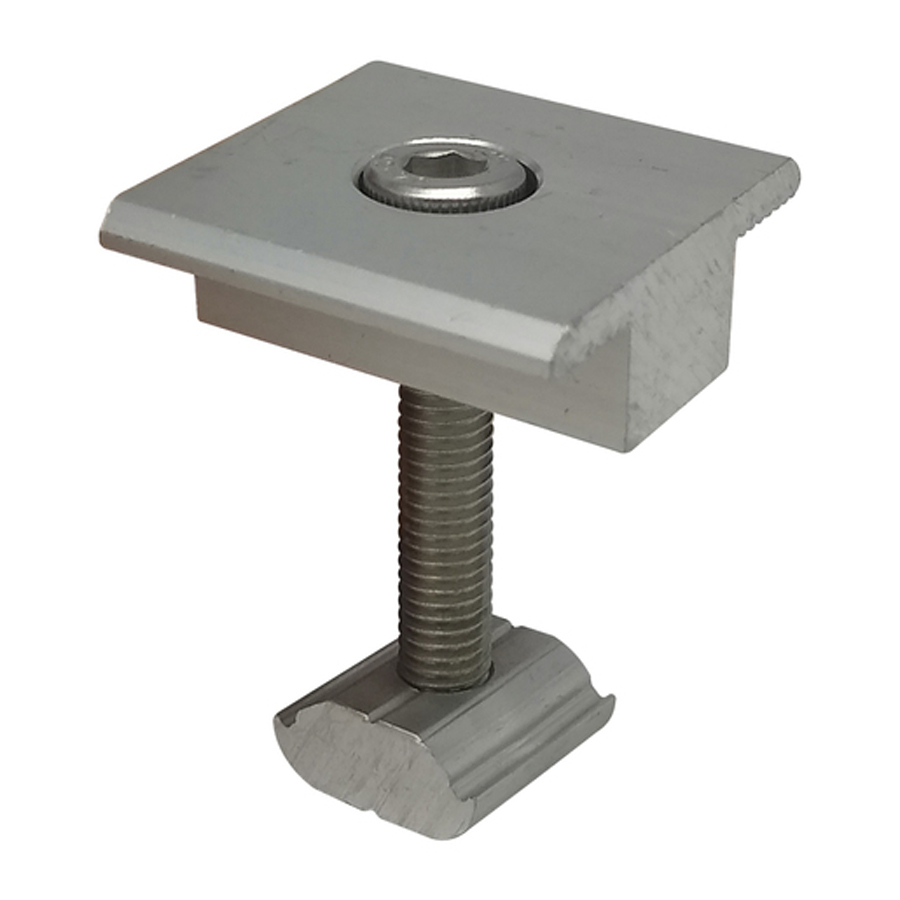 Solar Panel Rail Mid Clamp 35mm 