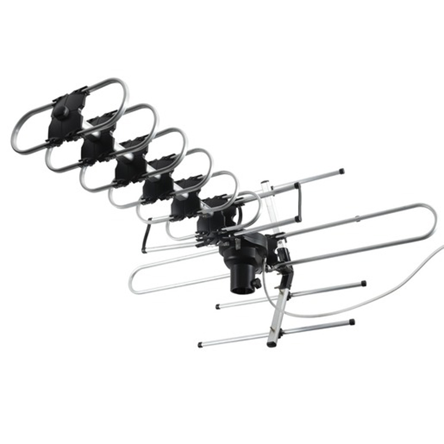 Outdoor UHFVHF TV Antenna with Rotating Motor 