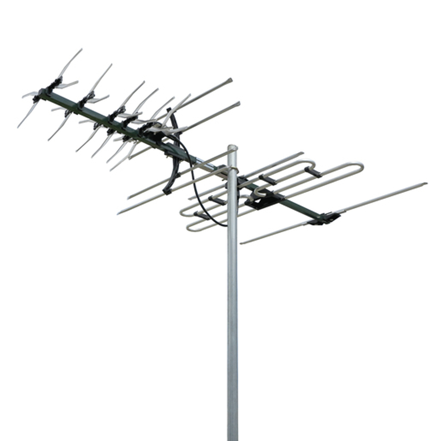 Digimatch VHFUHF X-type Colinear 27 Element Receives Band 3, 4, and 5 (Channel 6-12 and 28-46) 