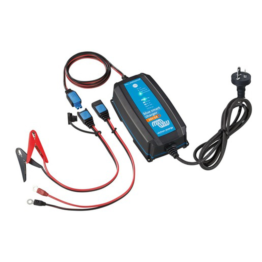 Victron Profesional IP65 Blue Smart Charger 12V 5A with Bluetooth and DC Connector 