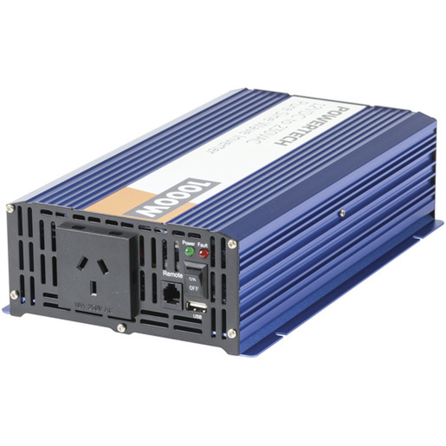 1500W 12VDC to 240VAC Pure Sine Wave Inverter - Electrically Isolated 
