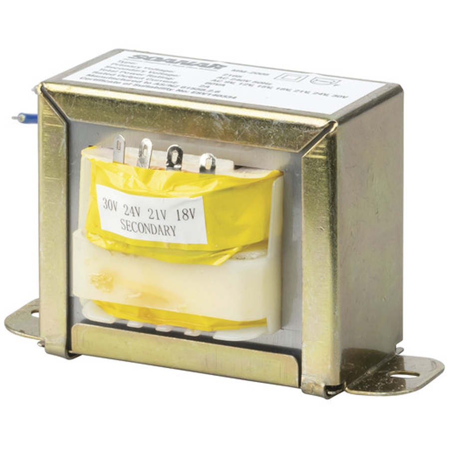 9-30V, 60VA, 2A Multi-Tapped - Type 2165 Transformer 