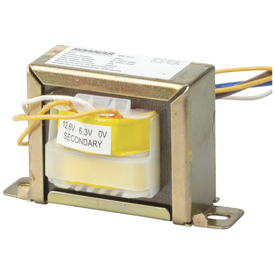 12.6V CT, 7VA 500mA Centre Tapped - Type 2853 Transformer 