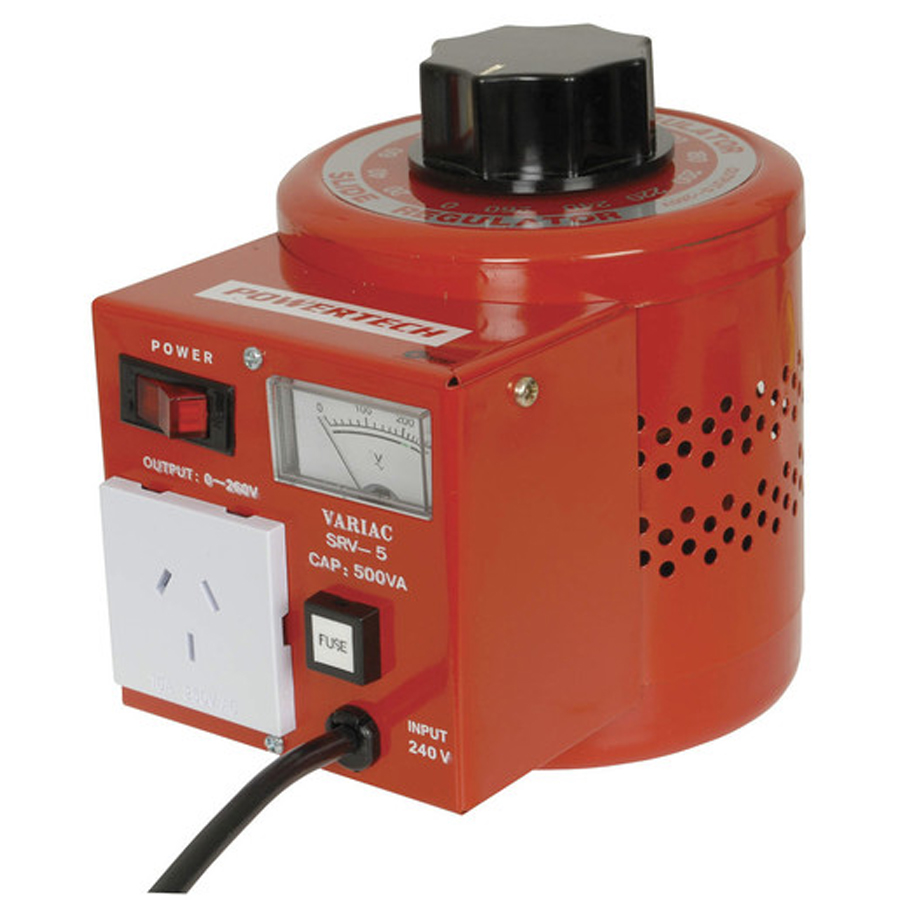 0-260VAC Variable Laboratory Autotransfomer (Variac) - 500VA 