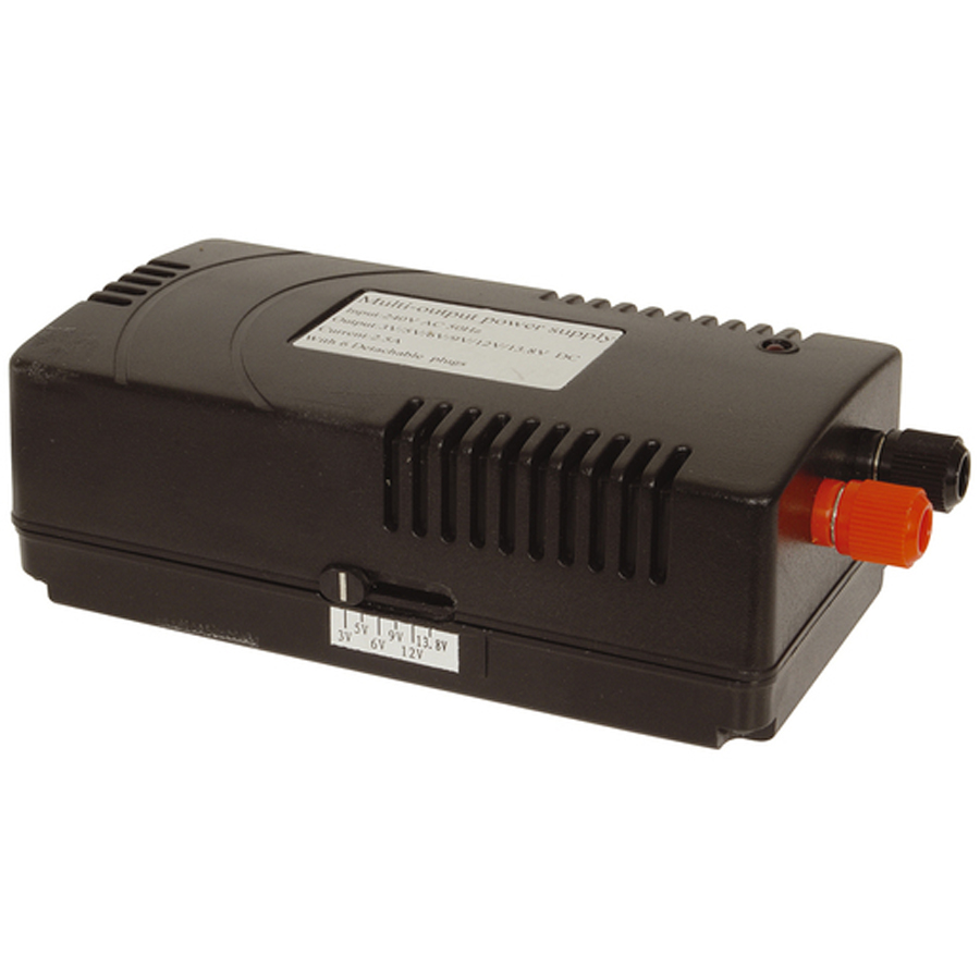  Desktop Power Supply3-13.8V DC 27W 7DC Plugs 