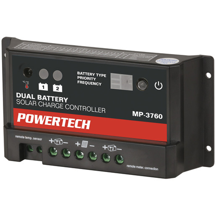 1224V 10A Dual Battery PWM Solar Charge Controller with LED Indicator 